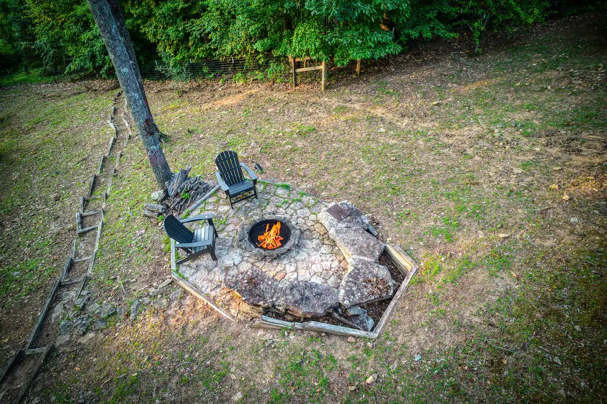 Fire pit for evening circles